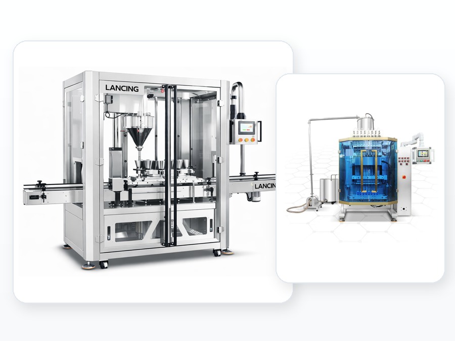 Integrated auger filling line machinery examples